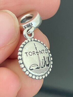 Original Pandora Toronto Charm S925 Sterling Silver Jewelry